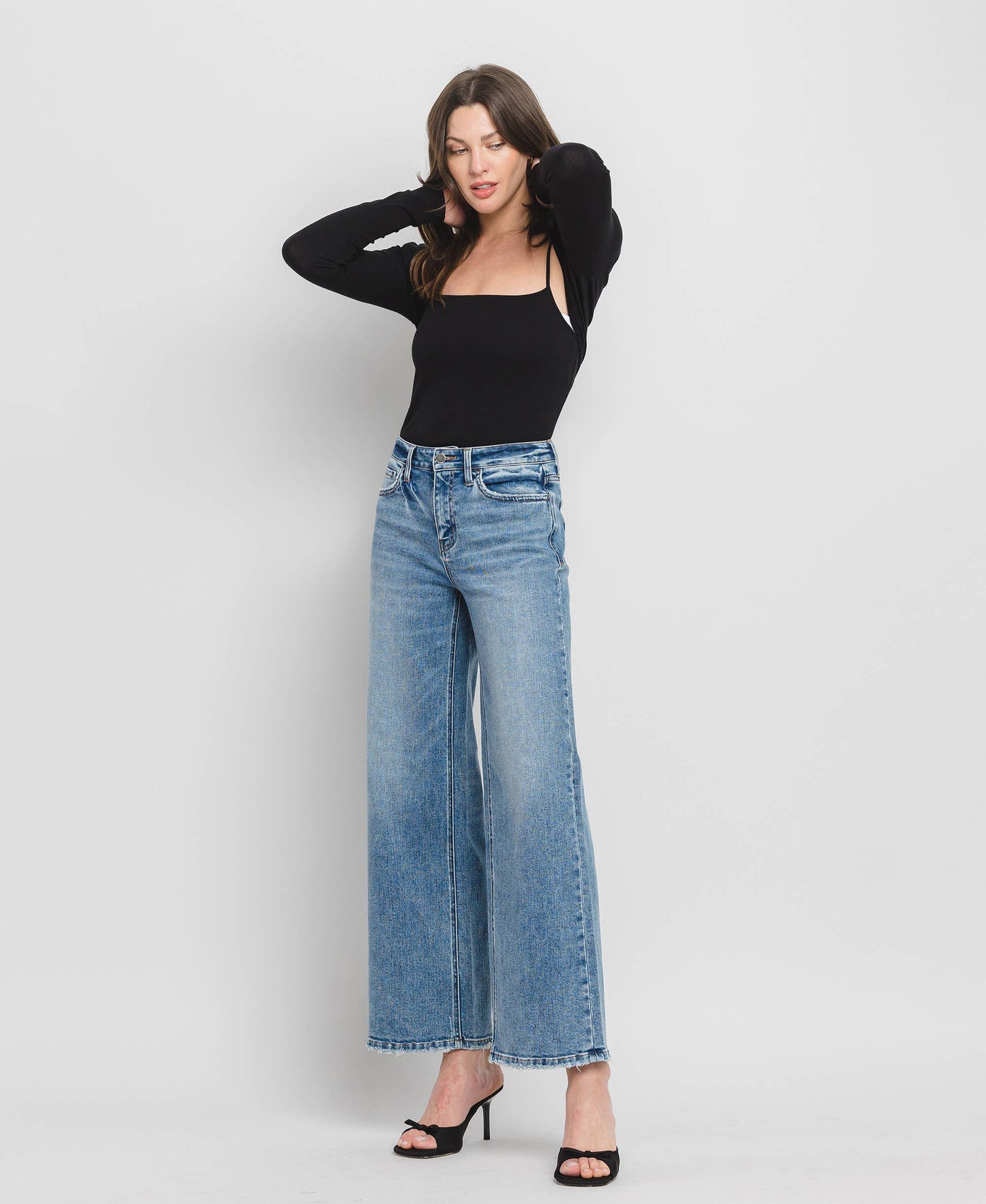 High Rise Wide Leg Jeans