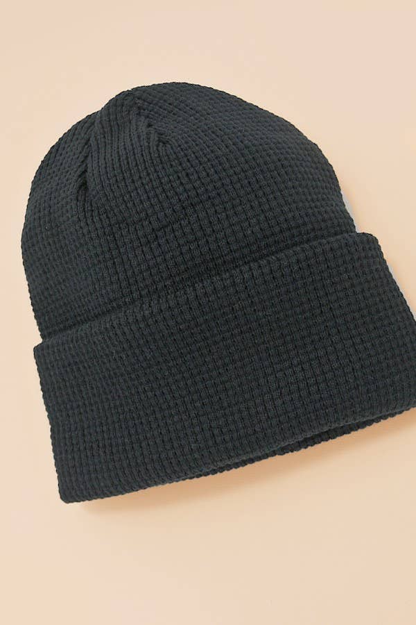 Soft Ribbed Knit Beanie Hat