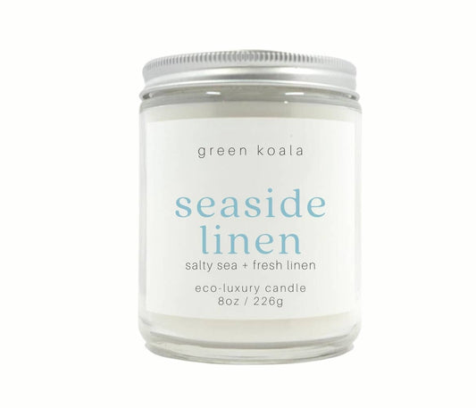 Seaside Linen 8oz Eco-Luxury Candle