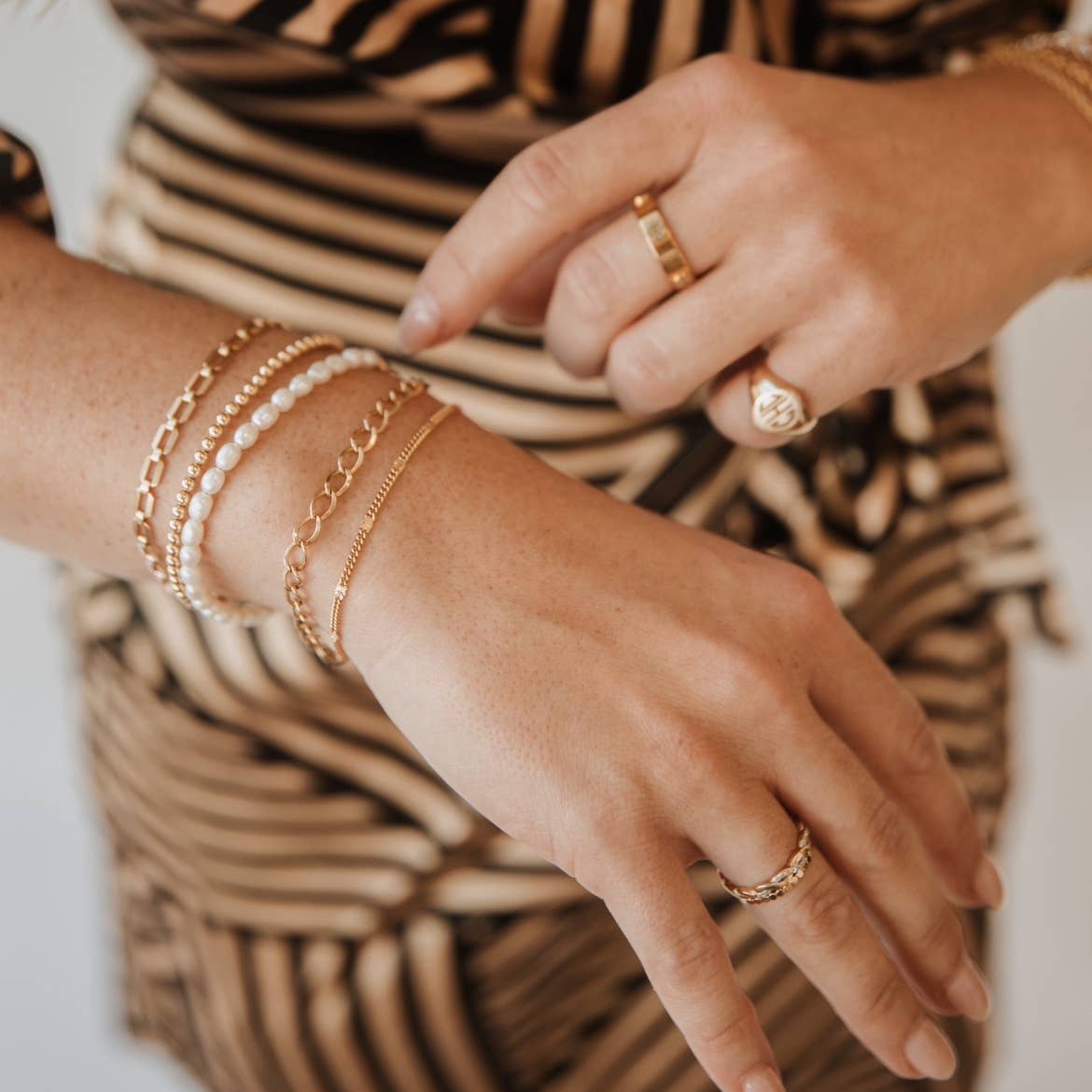 Gold Filled Luxe Beaded Bracelet