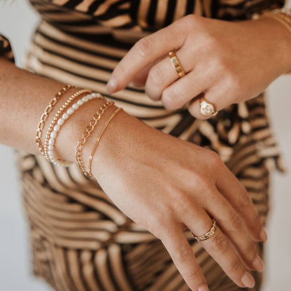 Gold Filled Luxe Beaded Bracelet