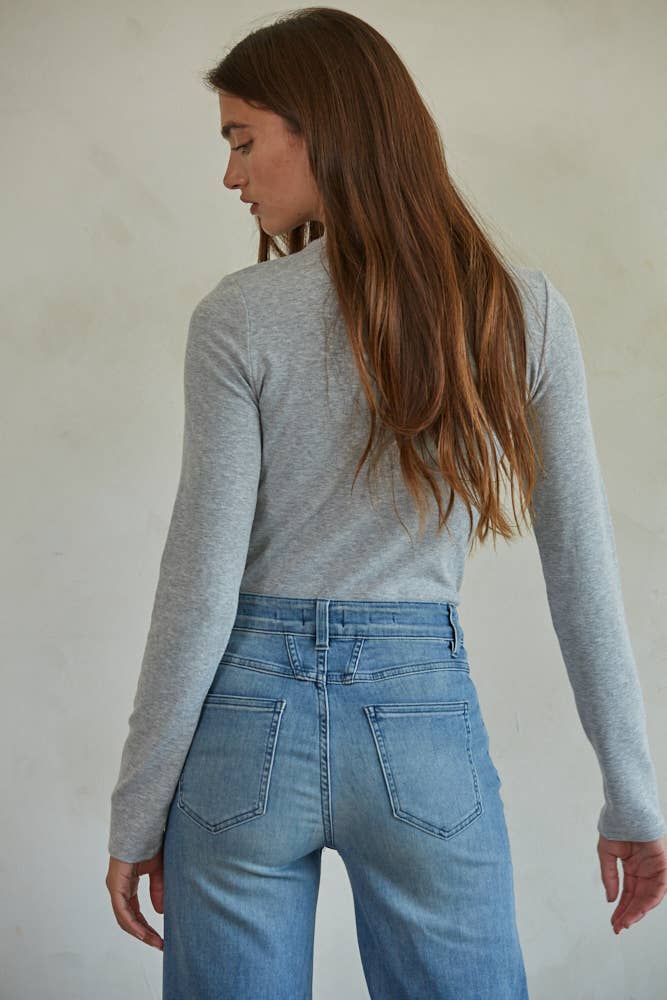 Knit Mock Neck