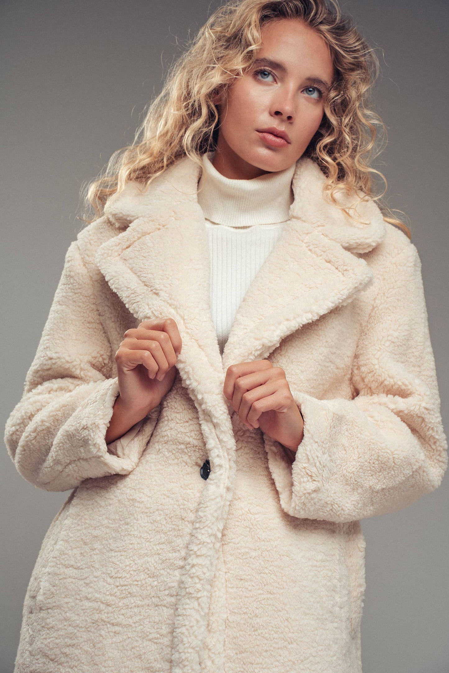 Cozy Longline Teddy Coat