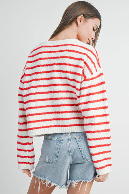 Striped Knit Sweater