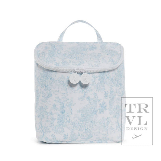 Take Away Lunch Bag - Insulated Bunny Toile Blue