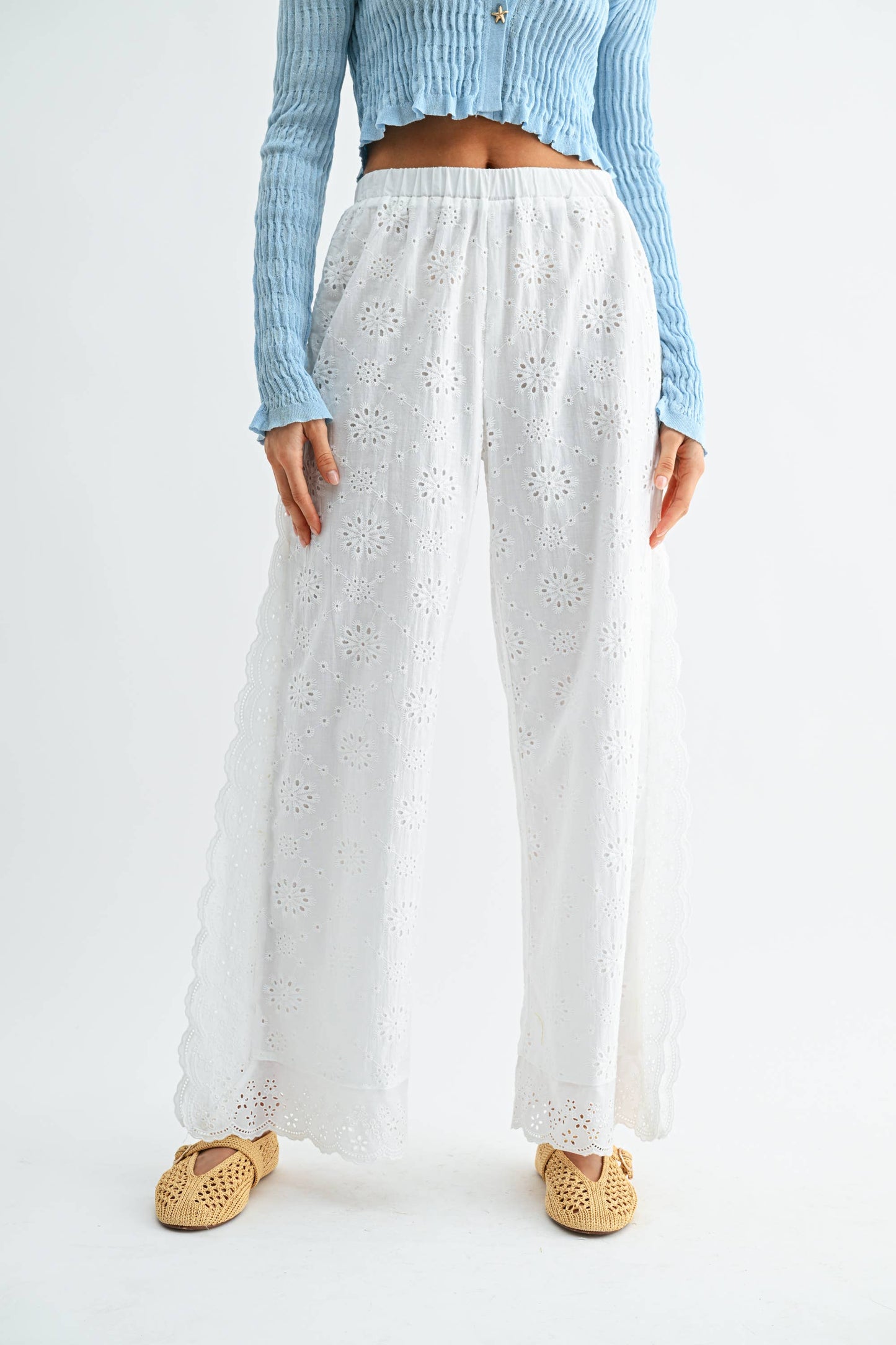 Broderie Anglaise pant
