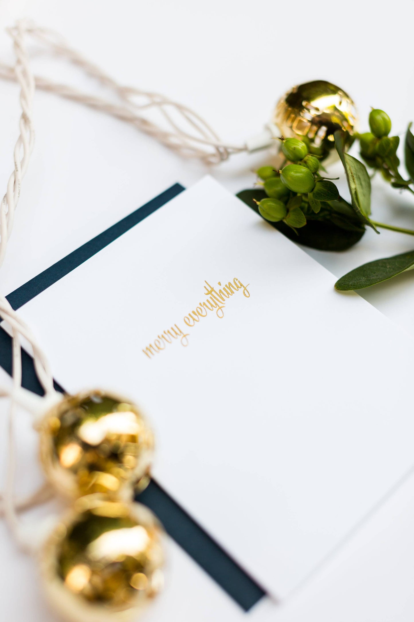 Merry Everything Gold Foil Card