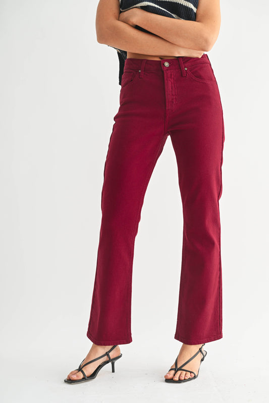 DK Cherry Slim Crop Bootcut Jean
