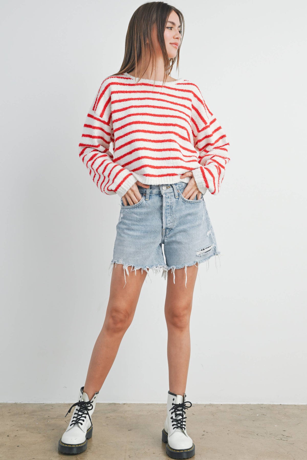 Striped Knit Sweater