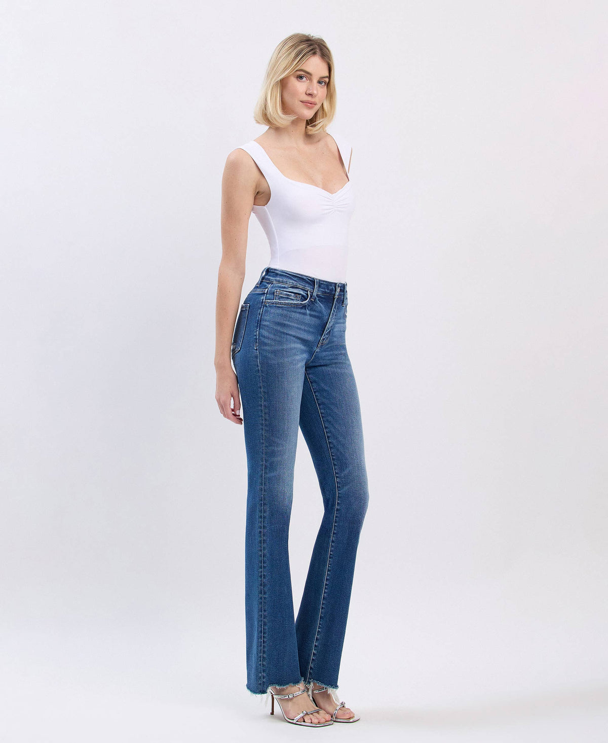 High Rise Boot Cut Jeans