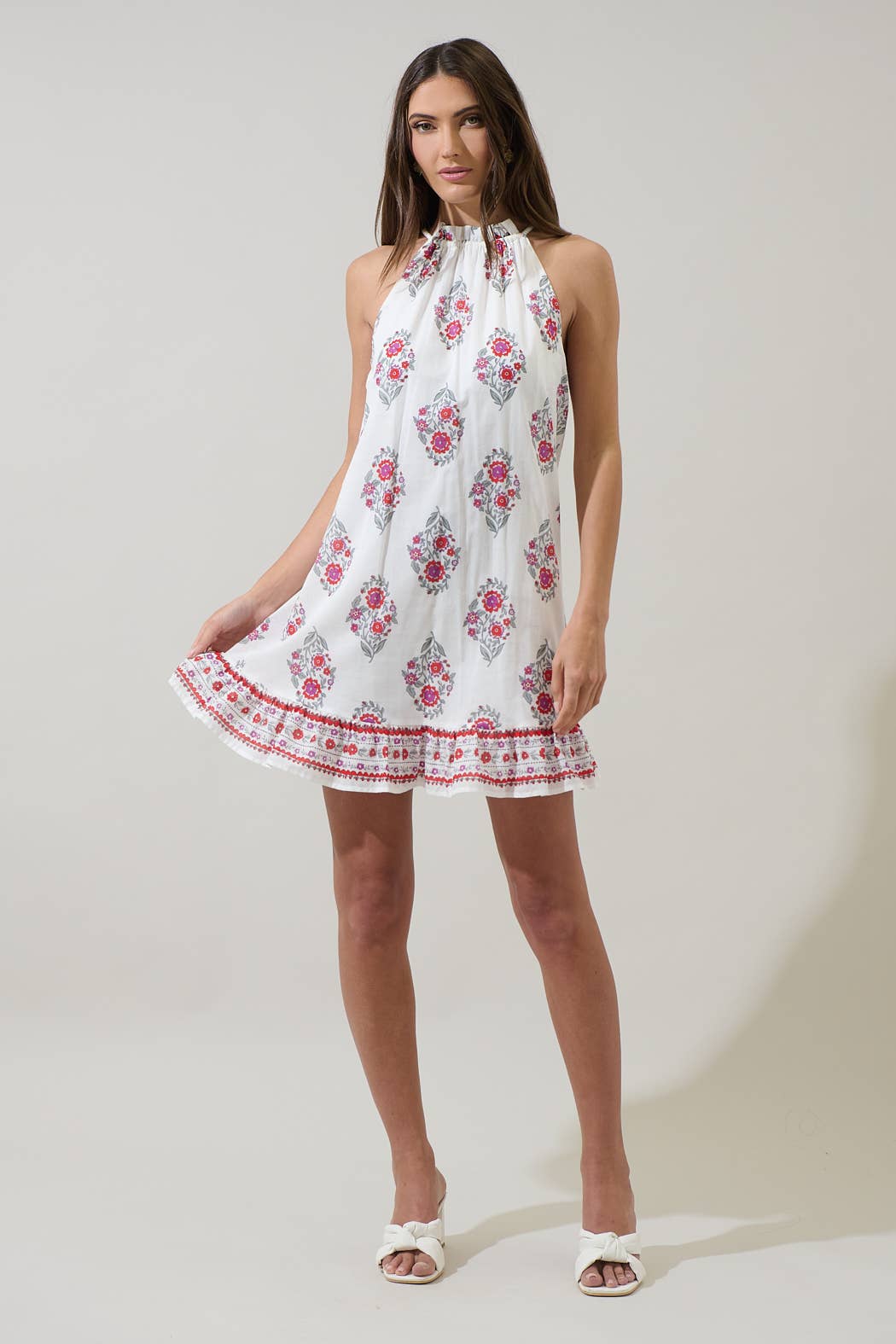 honey pink floral print mini dress Nelina Whira Shift – Lane Group Color:lime Meet your newest formal brand-POUPETTE-ST-BARTH Its perfect for day