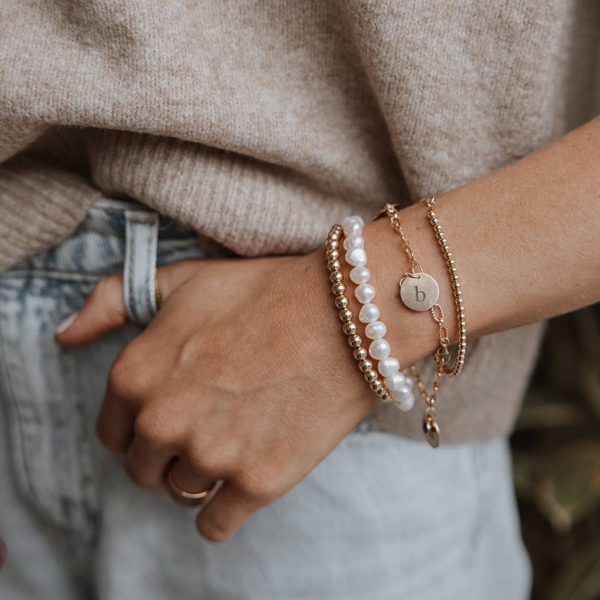 Gold Filled Luxe Beaded Bracelet