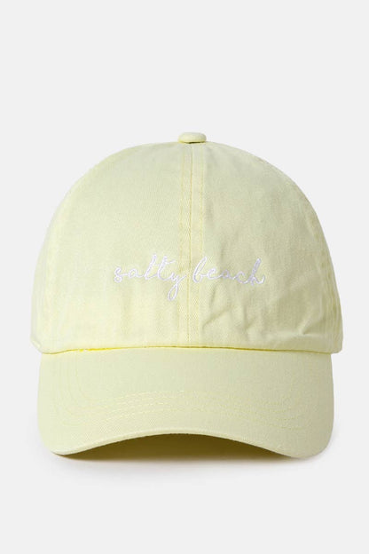 Salty Beach Embroidery baseball hat