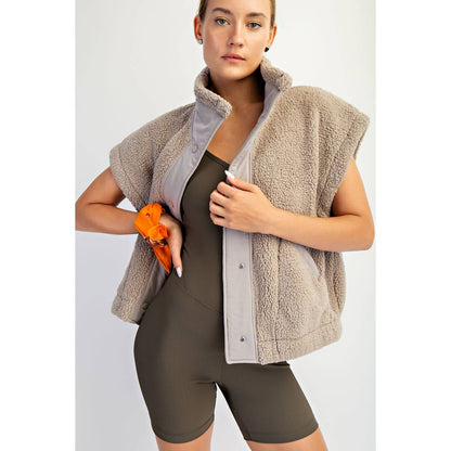 OVERSIZED MICRO SHERPA VEST