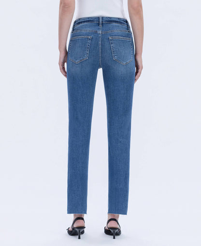 High Rise Slim Straight Jeans