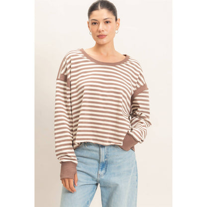 Striped Long Sleeve Top