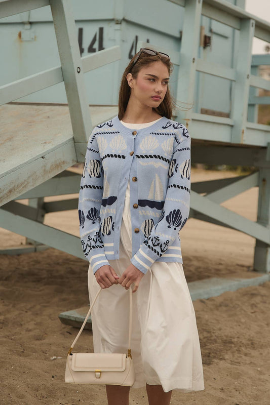Sail Away Button Down Cardigan
