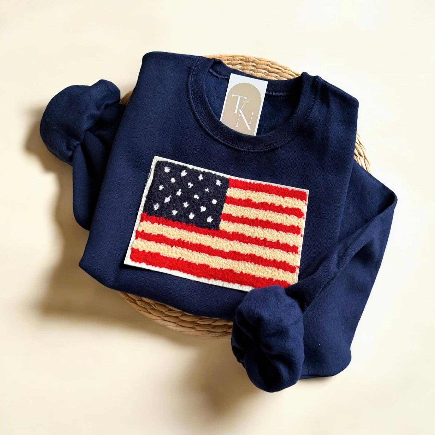 American Flag Sweatshirt, USA Flag Sweater