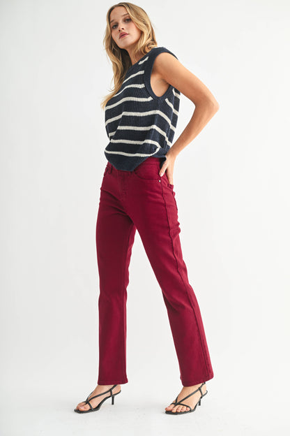 DK Cherry Slim Crop Bootcut Jean