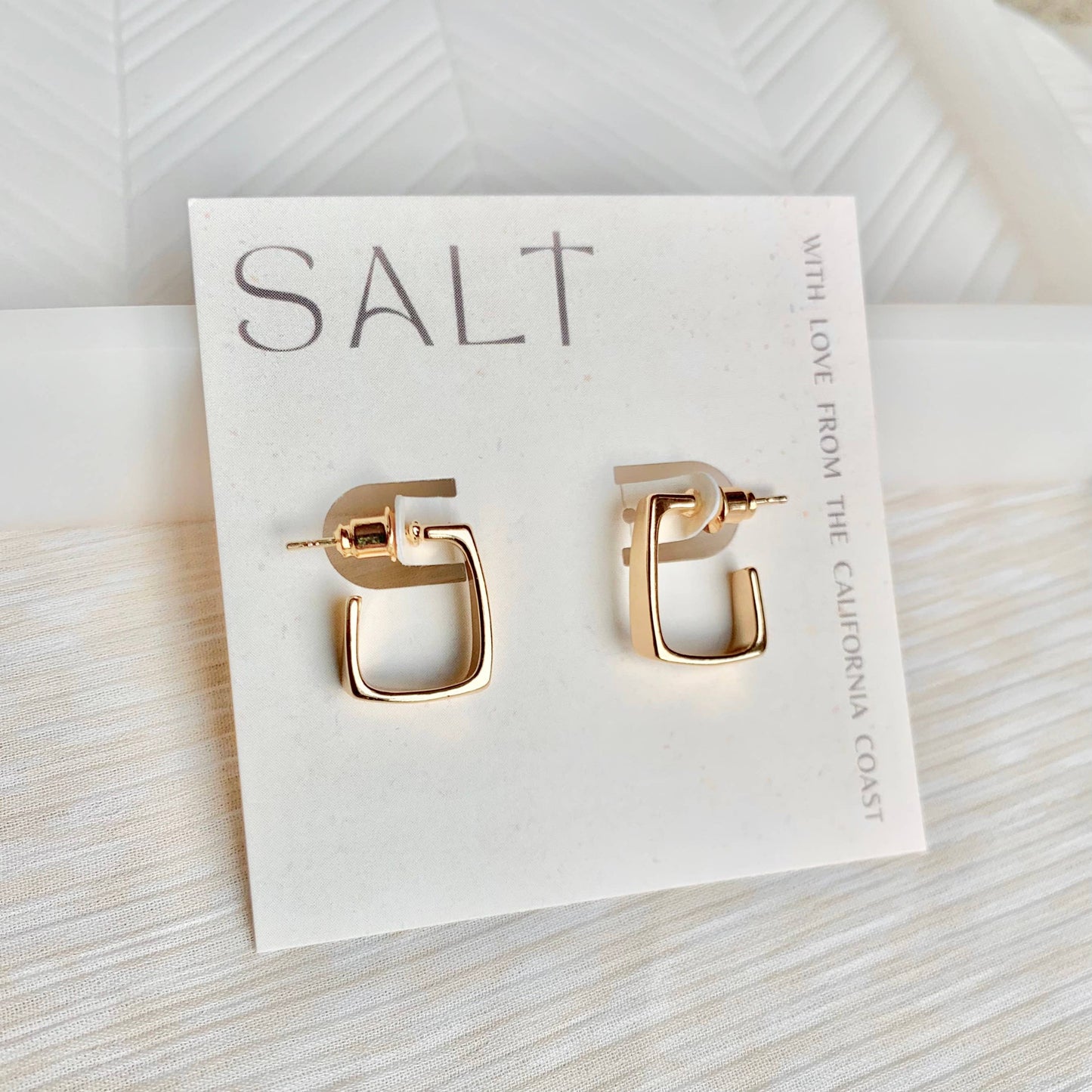 SQUARE HOOP EARRINGS