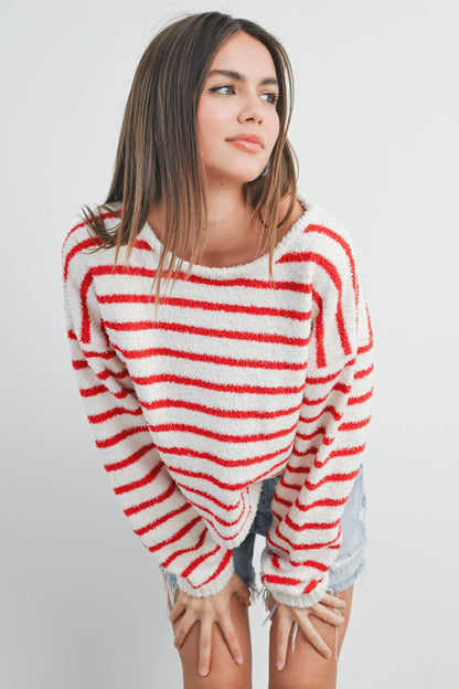Striped Knit Sweater