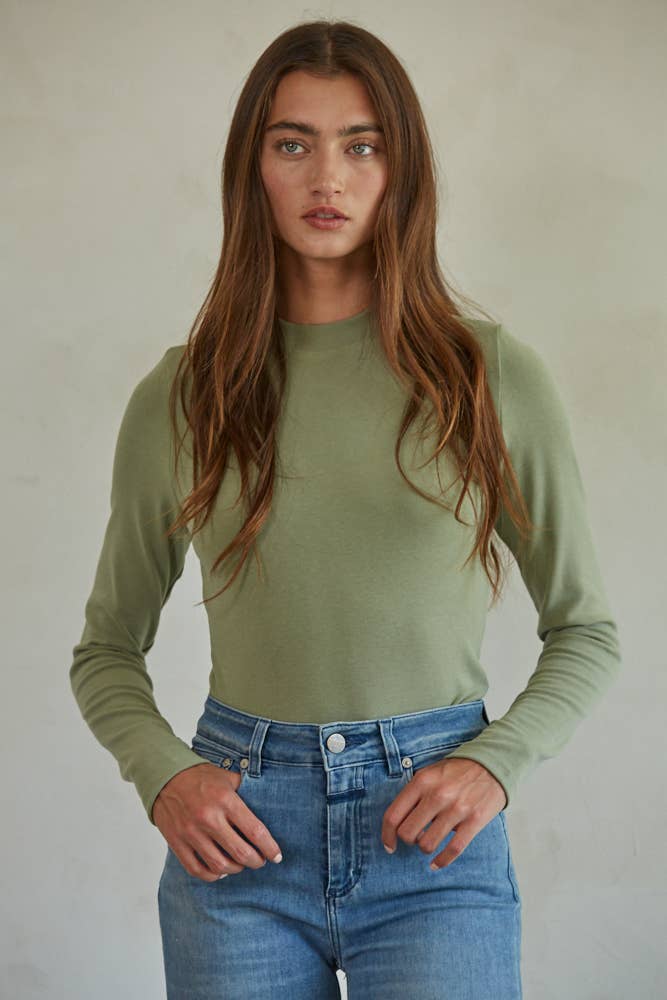 Knit Mock Neck