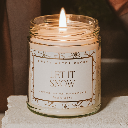 Let It Snow Candle
