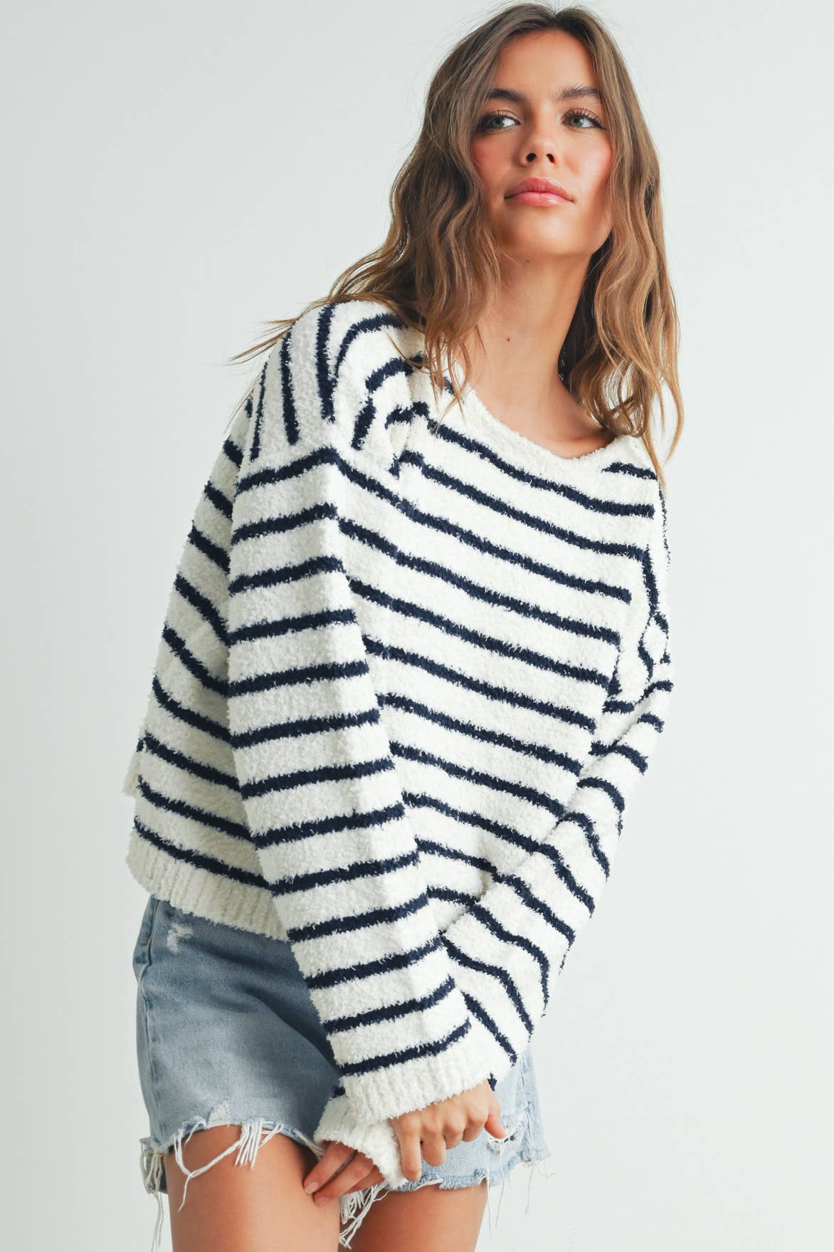 Striped Knit Sweater
