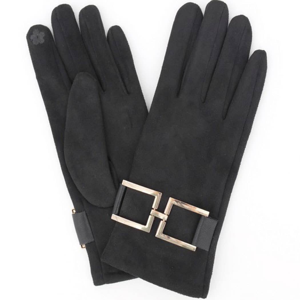 Faux Suede Touchscreen Glove