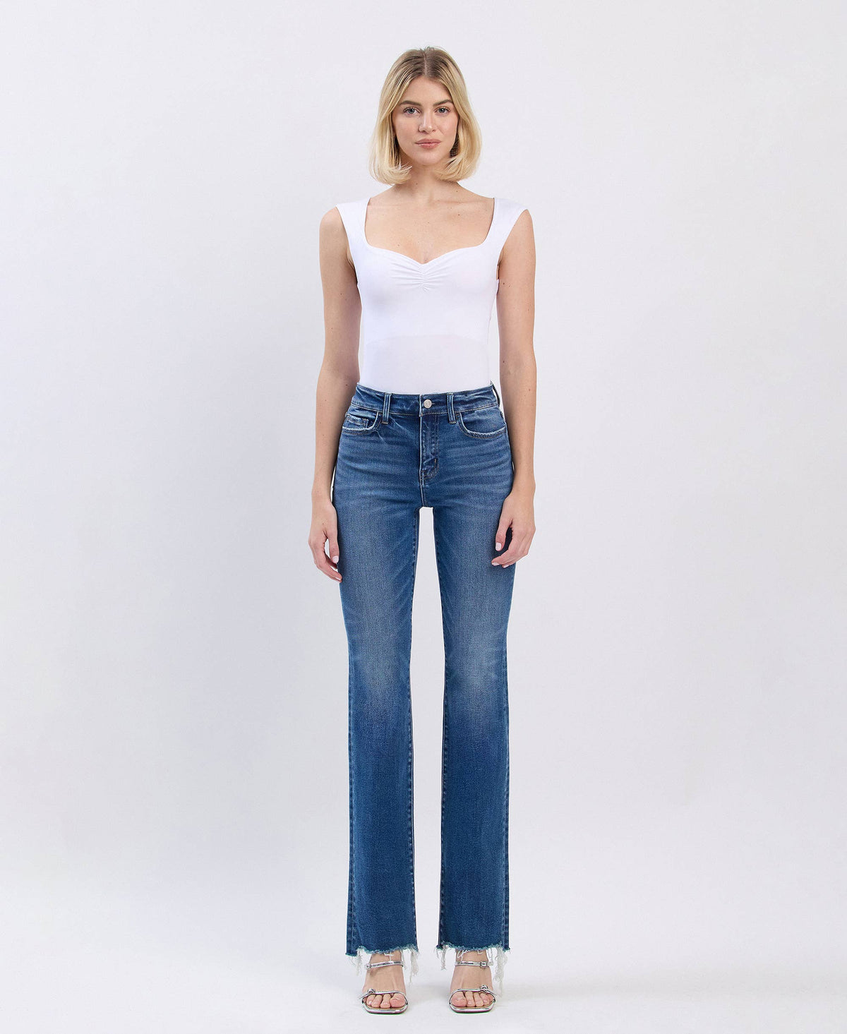 High Rise Boot Cut Jeans