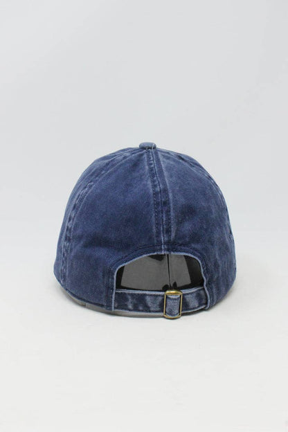 LCAP429 - Vintage Washed Baseball cap Anchor Embroidery