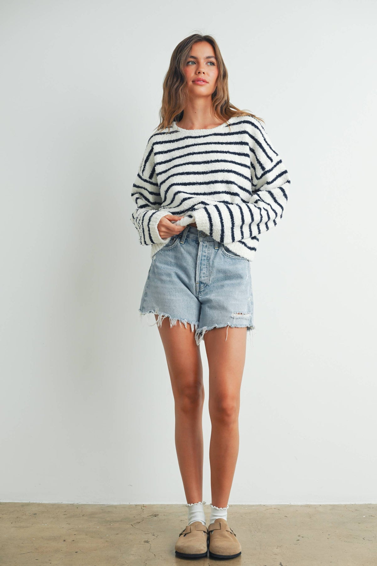 Striped Knit Sweater