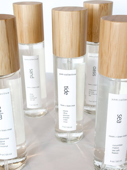 Sand - 4 oz Citrus + Teakwood Room & Linen Mist