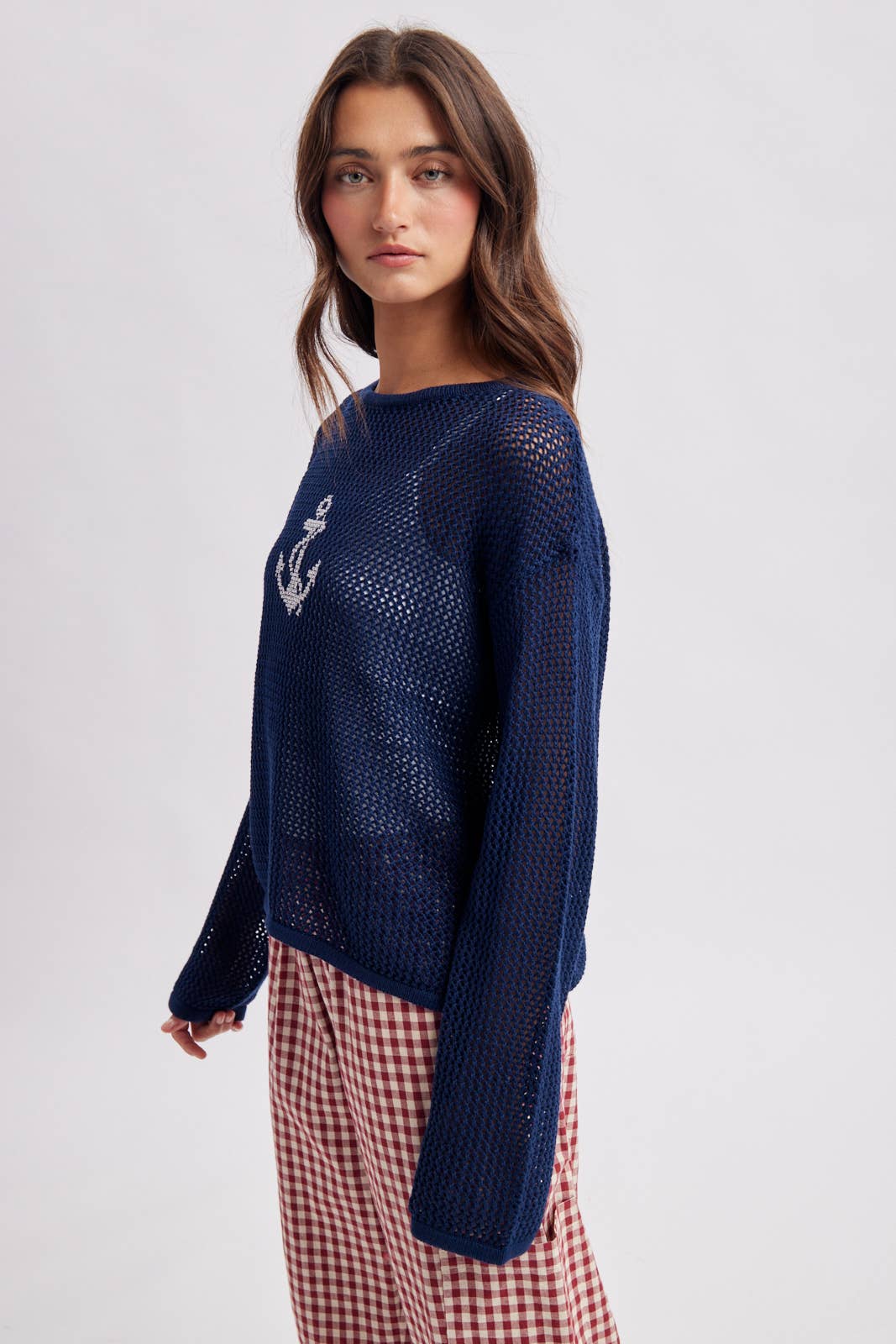 Sailor Anchor Open Knit