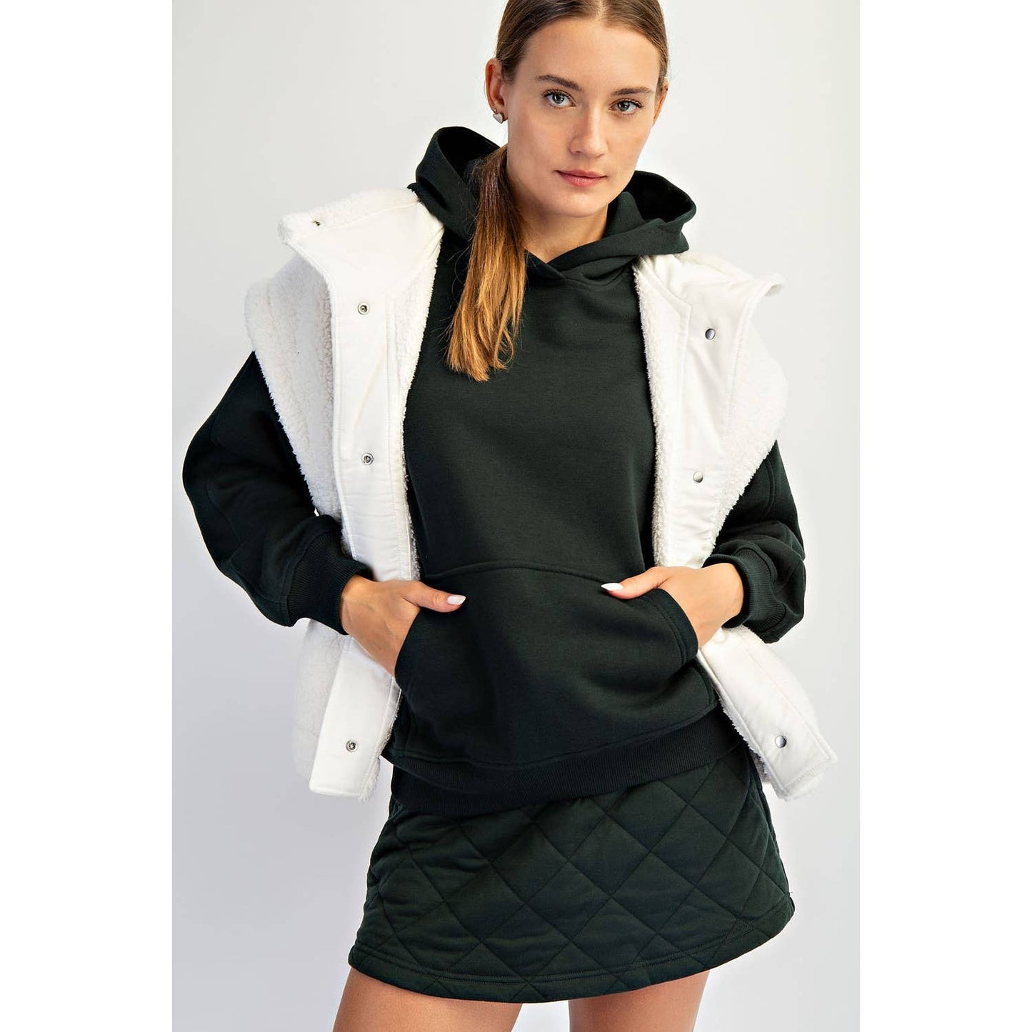 OVERSIZED MICRO SHERPA VEST