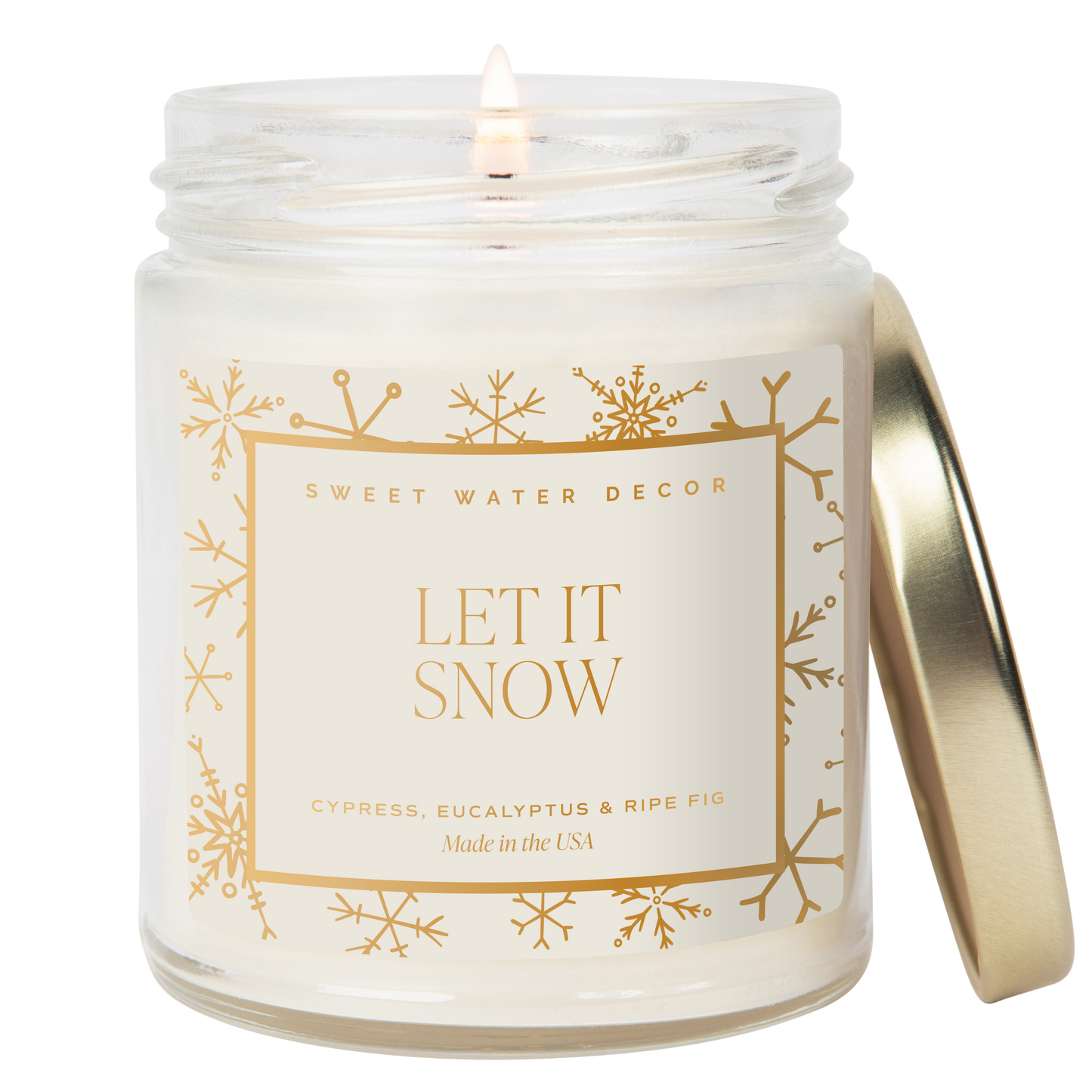 Let It Snow Candle