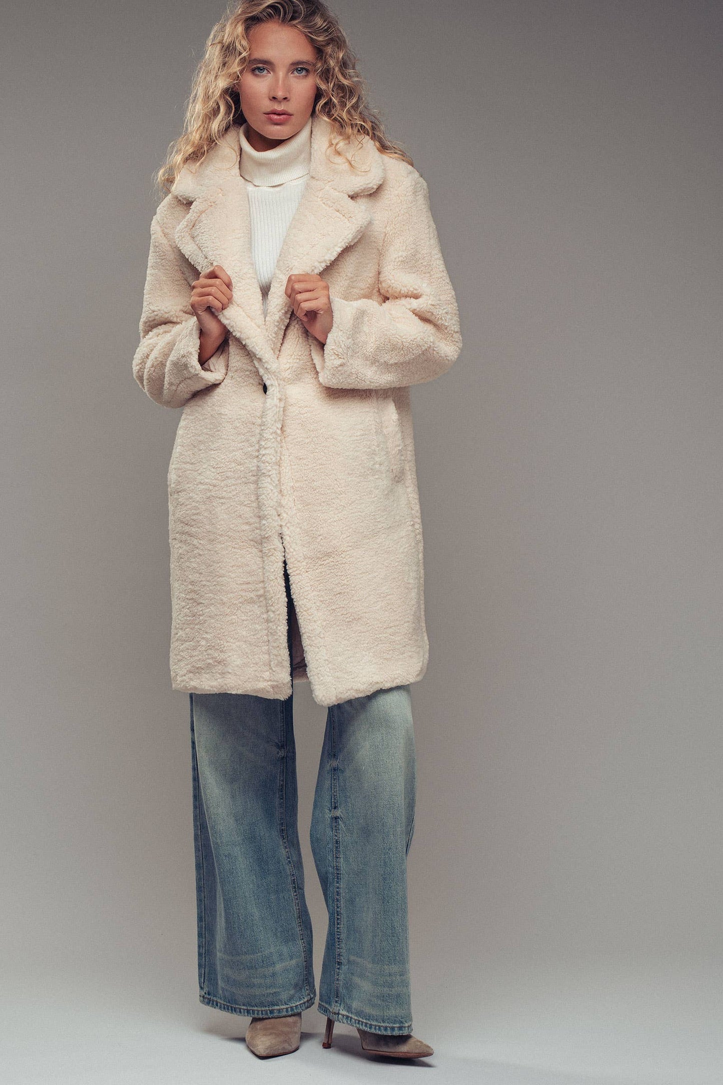 Cozy Longline Teddy Coat