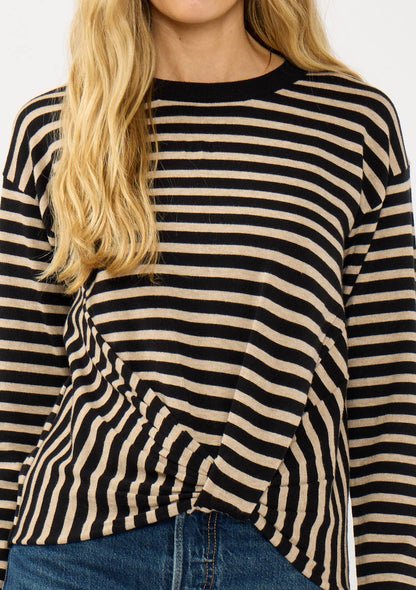 Front Knot Pullover Sweater