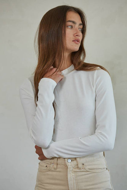 Knit Mock Neck