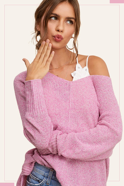 Textured Pullover Sweater