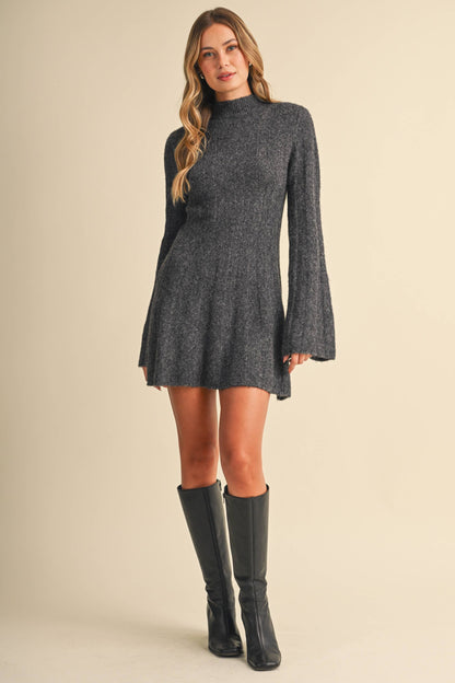 Ribbed Sweater Mini Dress