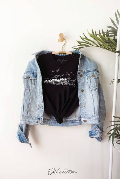 MIGHTIER THAN THE WAVES Graphic T-shirt