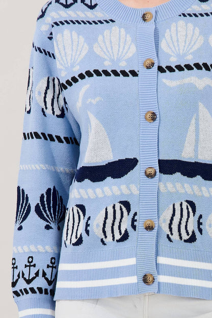 Sail Away Button Down Cardigan