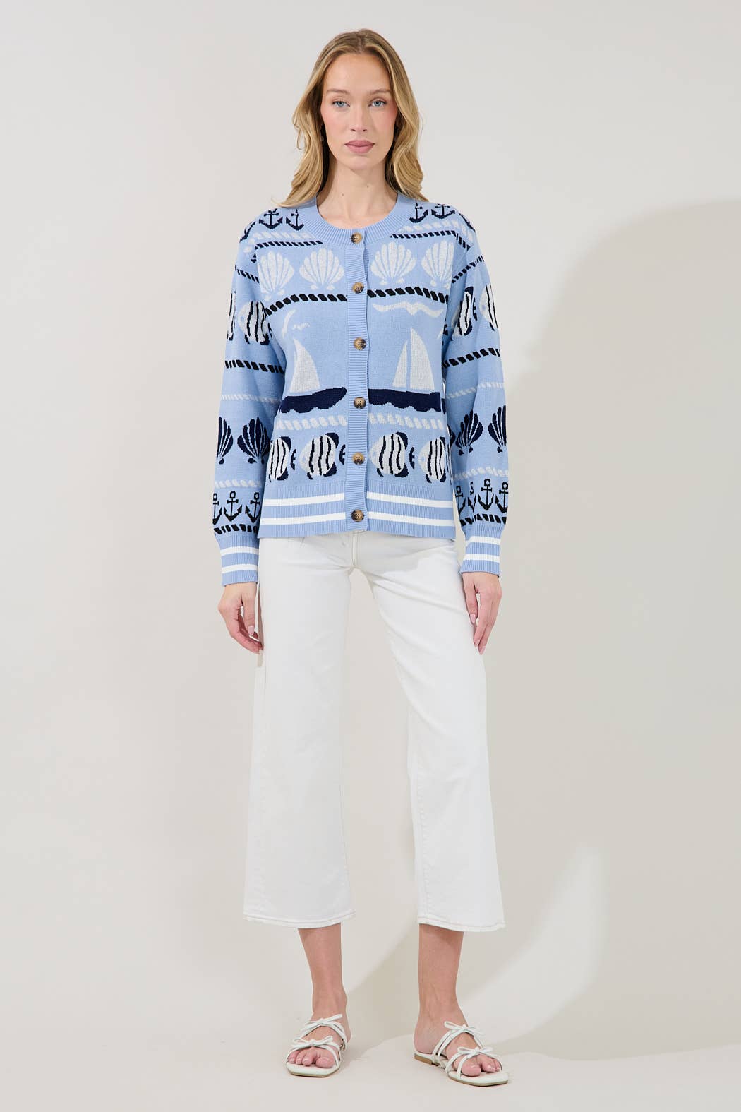 Sail Away Button Down Cardigan