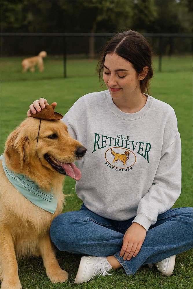 Embroidered Retriever Club Sweatshirt