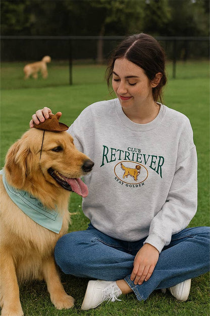 Embroidered Retriever Club Sweatshirt
