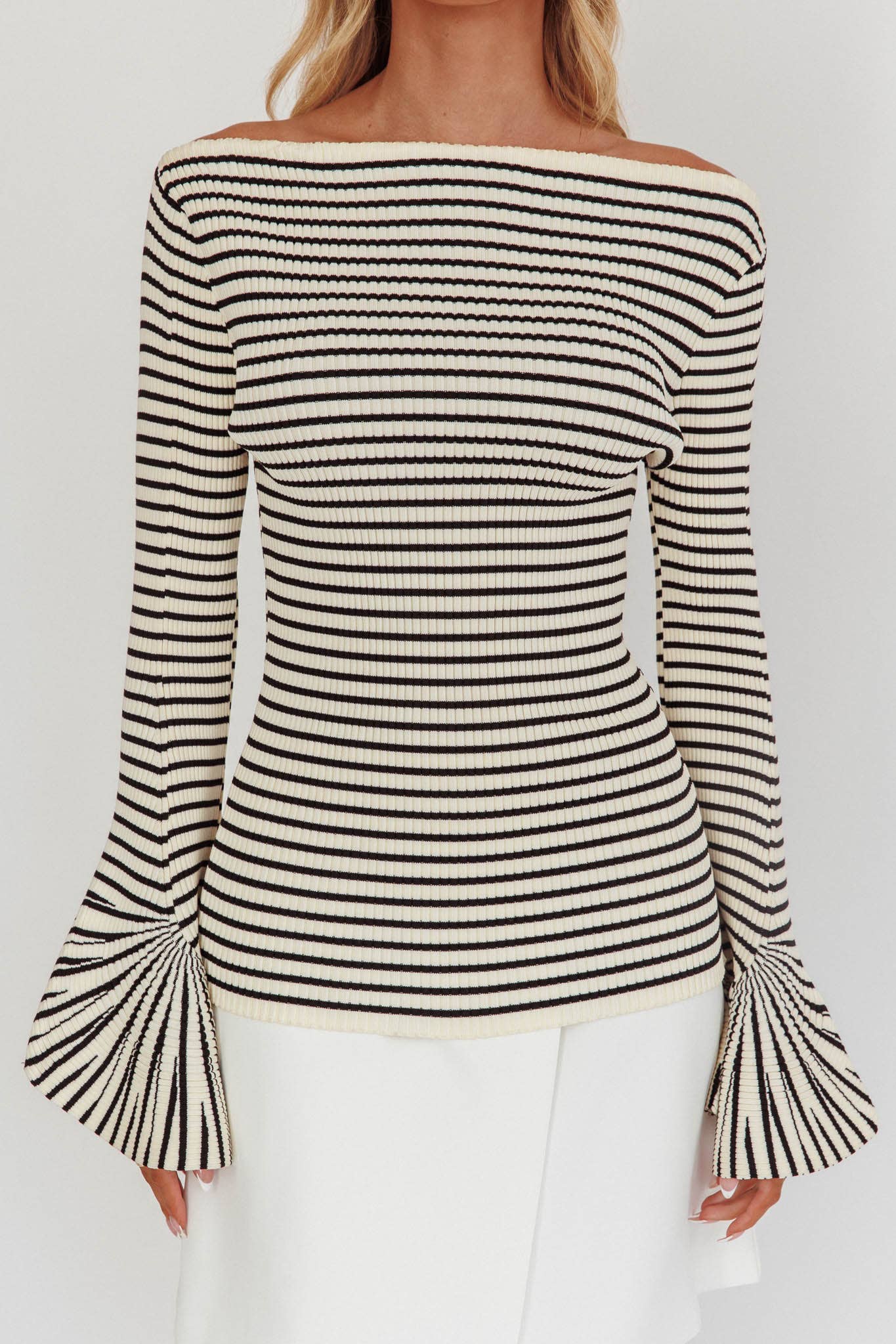 Long Sleeved Striped Sweater