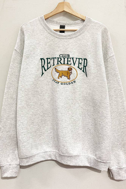 Embroidered Retriever Club Sweatshirt