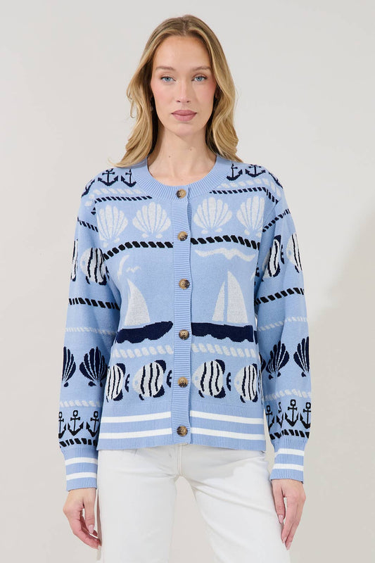 Sail Away Button Down Cardigan