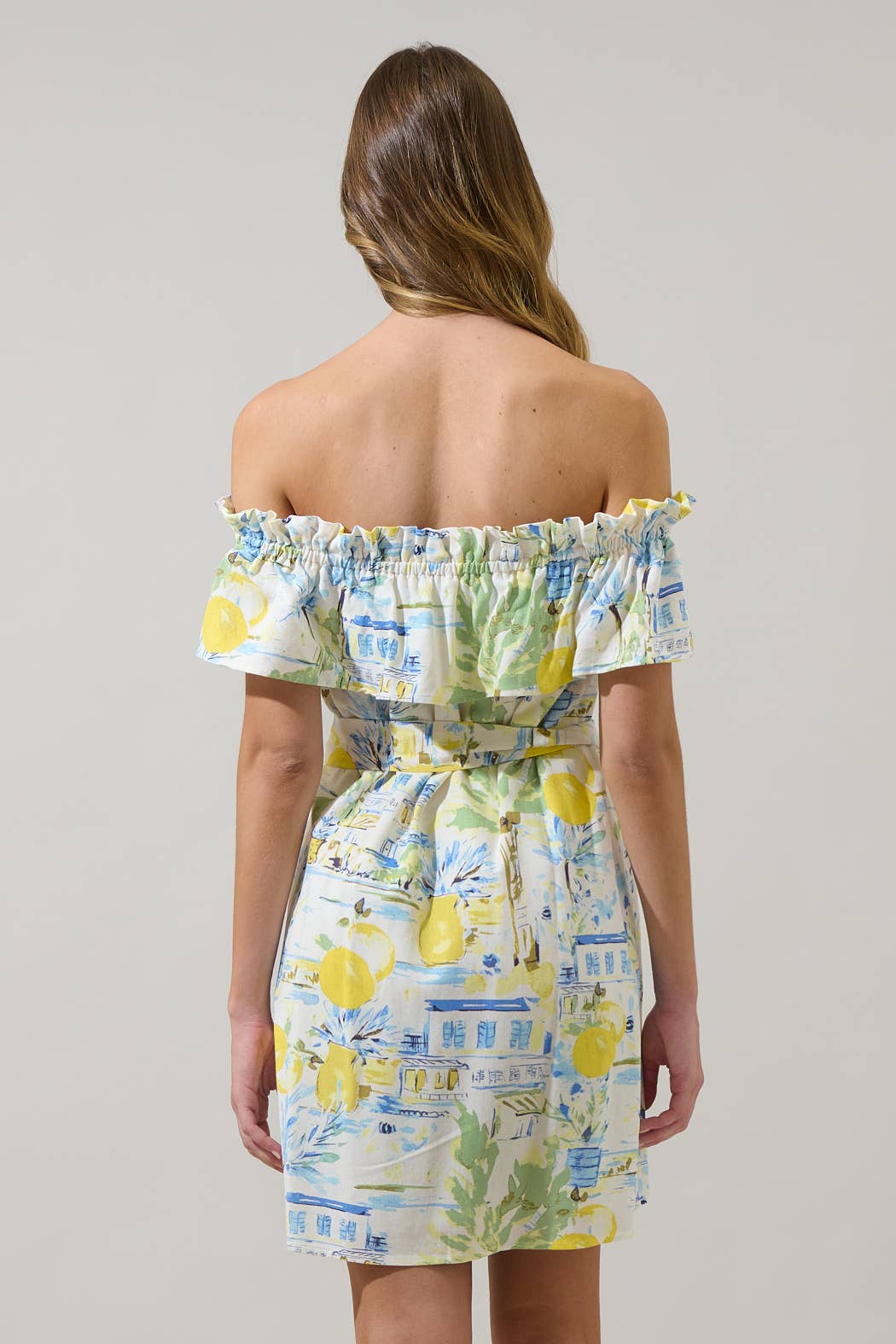 Amalfi Coast Valena Ruffle Mini Dress